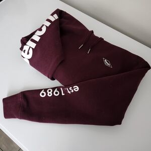 Womens Maroon Bench Hoodie